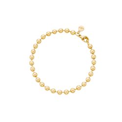 Kugelarmband breit Sterlingsilber goldplattiert