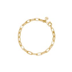 Gliederarmband breit Sterlingsilber goldplattiert