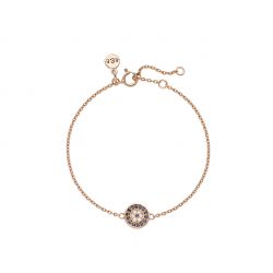 Armband Evil Eye Sterlingsilber roségoldplattiert
