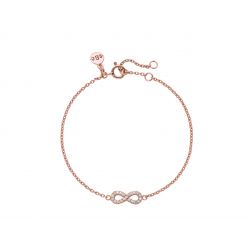 Armband Infinity Sterlingsilber roségoldplattiert