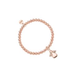Kinder Armband Engel Sterlingsilber roségoldplattiert
