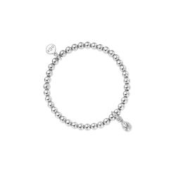 kids lovely silver ladybug bracelet