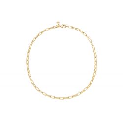Kurze Gliederkette Sterlingsilber goldplattiert