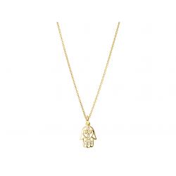 Halskette Hamsa Sterlingsilber goldplattiert