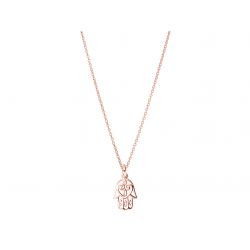 Halskette Hamsa Sterlingsilber roségoldplattiert