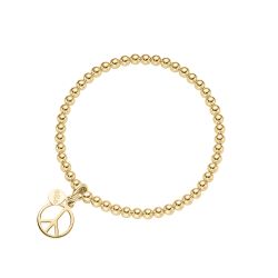 Armband Peace Sterlingsilber goldplattiert