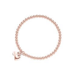 Armband Herz Sterlingsilber roségoldplattiert