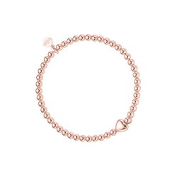 Kugelarmband Herz Sterlingsilber roségoldplattiert