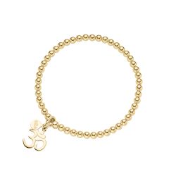 Armband Om Sterlingsilber goldplattiert