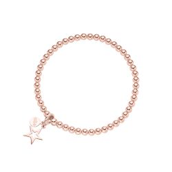 Armband Stern Cut Out Sterlingsilber roségoldplattiert