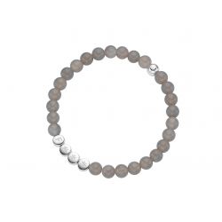 Namensarmband Classic Sterlingsilber Greige