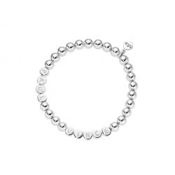 Namensarmband Classic große Kugeln Sterlingsilber