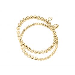 Namensarmband Set Classic Sterlingsilber goldplattiert