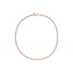 Kurze Kugelkette Sterlingsilber roségoldplattiert