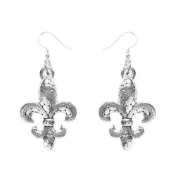 Ohrringe Fleur de lis Sterlingsilber