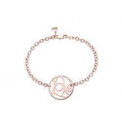 Armband LoVe classic Sterlingsilber roségoldplattiert